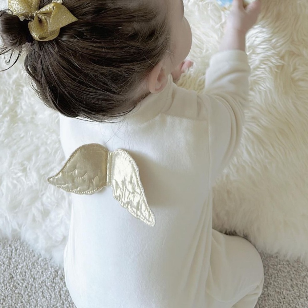 Marie Chantal onesie 18m gold/cream